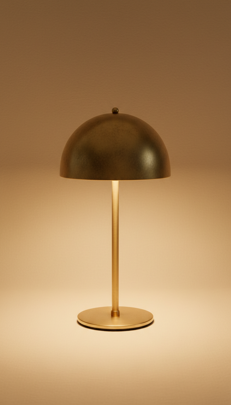 Brass Sculptural Candle Holder